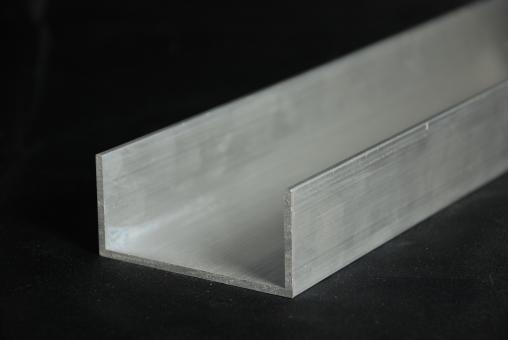 RESTPOSTEN | Aluminium-U-Profil AlMgSi0,5 F22 (6060) Maße: 10 x 10 x 10 x 2 mm | L:455,00xB:0,00xH:2,00mm 