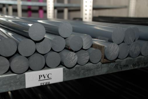Rundstange PVC, grauDurchmesser: 15 mm 